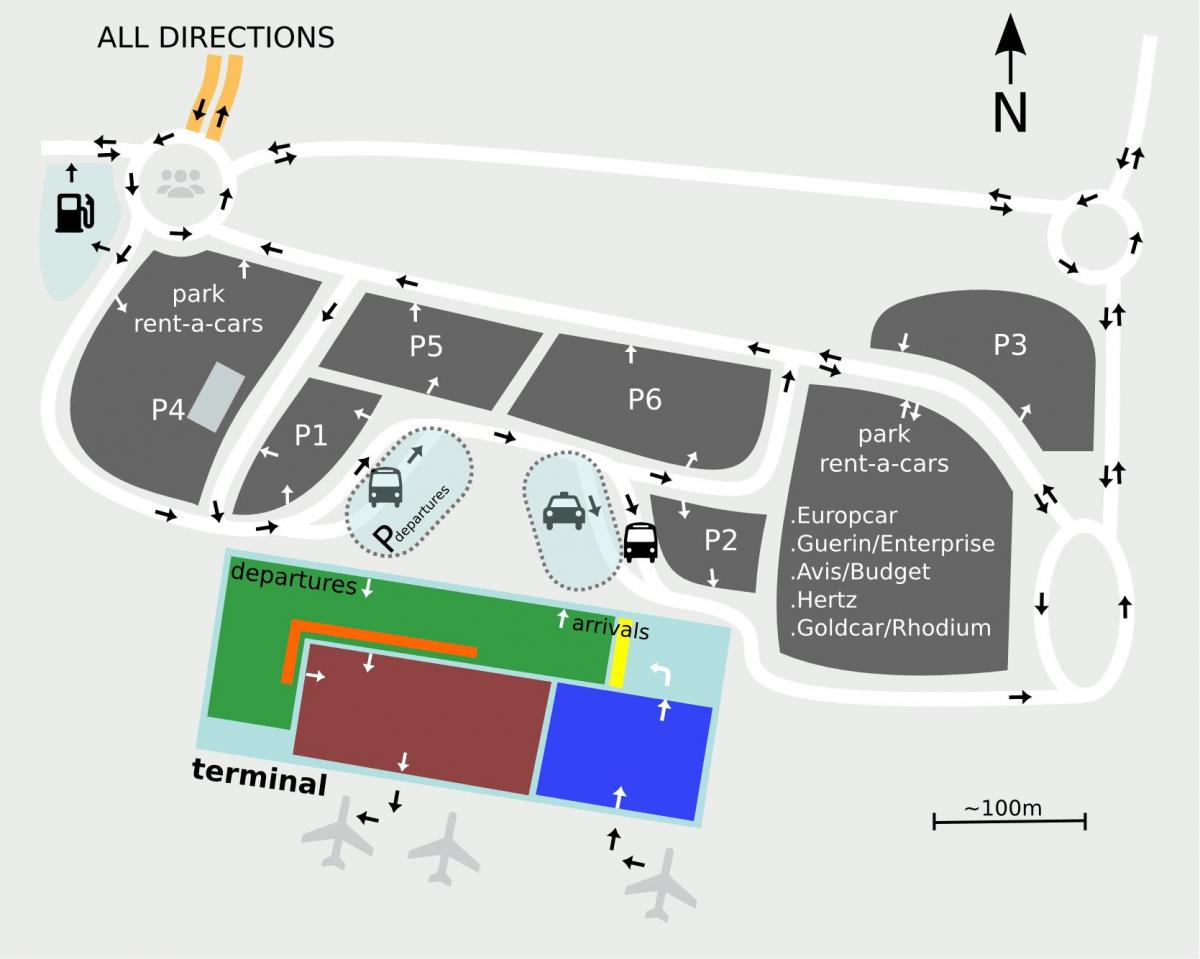Аэропорт Севилья карте