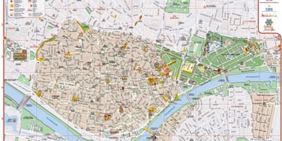 Карта города Севилья, Испания
