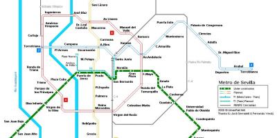 Карта железнодорожного вокзала Севилья 