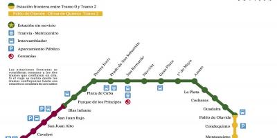 Карта Севильи метро