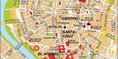 Севилья Испания карта достопримечательности