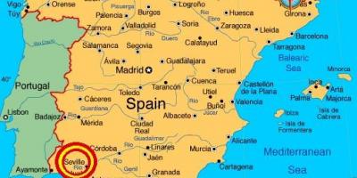 Севилья Испания карта