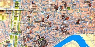 Карта Севильи пешеходная экскурсия
