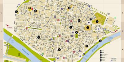 Карта бесплатные карты улиц Севильи Испания
